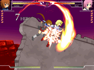 WonderfulWorldのゲーム画面「剣撃と魔法の飛び交う激しい戦闘」