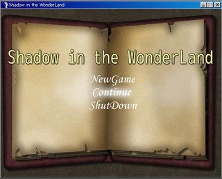 Shadow in the WonderLandのゲーム画面「タイトル画面」