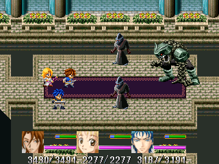Tear of Vanadies(前編)のゲーム画面「迫力のある戦闘シーン」