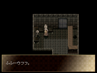 停滞少女のゲーム画面「『闇人の町』に存在する精神病院」
