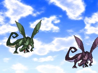 チルドレンス・コーナーのゲーム画面「空をかけるドラゴン！　迫力のイベントシーン」