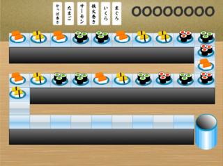 くるりん寿司のゲーム画面「プレイ画面」