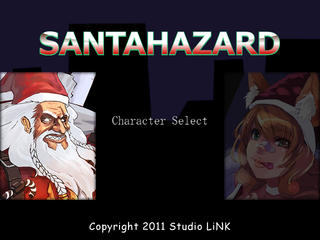 SANTAHAZARDのゲーム画面「サンタは男女2人から選択可能」