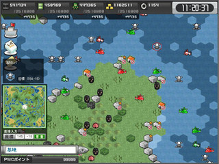 大戦略WEBのゲーム画面「大戦略WEBのゲーム画面」