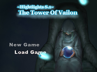 ヴァイロンの塔のゲーム画面「タイトル画面です。マウスクリックでスタートします。」