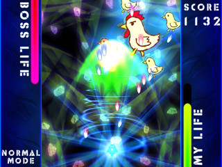 ON THE PENGUIN BEATのゲーム画面「チャージショット解放!リズムもジャスト!」