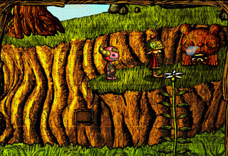 ポックのともだちのゲーム画面「独特の世界観が特徴の作品。」