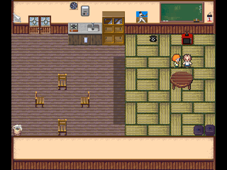 廃校用務室エスケープのゲーム画面「用務員室」