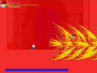 回廊の国のゲーム画面「強敵との闘い」