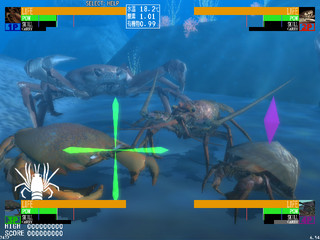 ネオ アクアリウム　体験版のゲーム画面「甲殻類最強決定戦」
