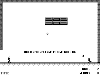 Homuranのゲーム画面「操作はマウスのみ」