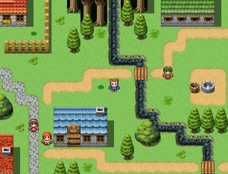 Le Cielのゲーム画面「村の様子」