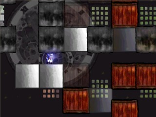 孤高のアオイロのゲーム画面「時間が止まれば地形が変わる」