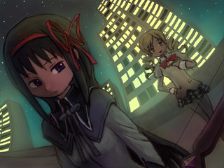 魔法少女まどか☆マギカ 二次創作ゲームのゲーム画面「少しでも長くあの子の側にいる。一時の奇跡だとしても」
