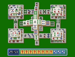 麻雀パズルのゲーム画面「プレイ画面」