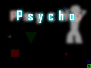 Psychoのゲーム画面「タイトル画面」