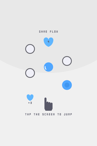 円ジャンプのゲーム画面「ゲームの説明」