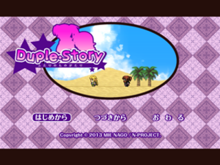 DupleStoryのゲーム画面「タイトル画面」
