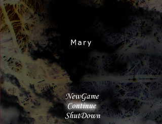 Mary-メリー-のゲーム画面「タイトル画面」