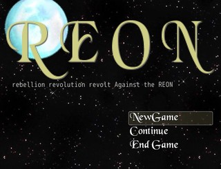 REONのゲーム画面「タイトル画面。じっと待っていると・・・・・・」