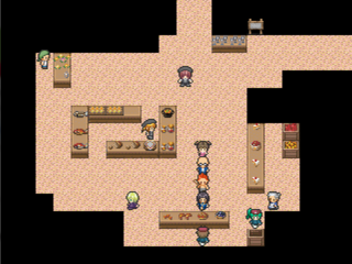 １１時には間に合わないのゲーム画面「田舎の百貨店は実際、閑散としております。」