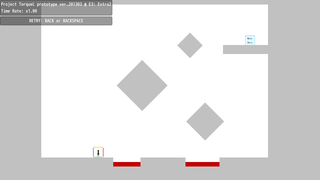 TorqueL prototype 2013.03 @ E3のゲーム画面「アクロバティックな動きを要求するステージも」