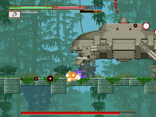 アクションモグラのゲーム画面「とても大きいボス」