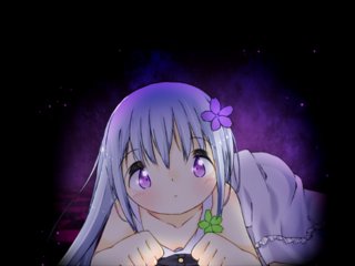 Re;memberのゲーム画面「記憶喪失の謎の少女、みう。」