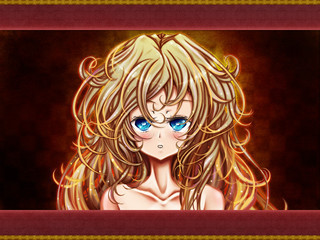 リズベルルの魔1+2　体験版のゲーム画面「リズベルルの瞳に封じられた弦奏鎧」