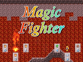 The もちゲーのゲーム画面「ゲーム内ゲーム「Magic Fighter」」