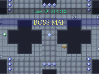 AzurEvasionのゲーム画面「10ステージごとにボスが登場します。」
