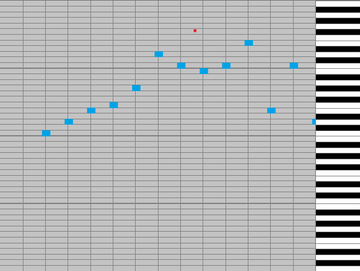 青いノートの上に赤い玉を操作してバウンドさせます