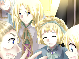 姫君のトアル一日のゲーム画面「色々なキャラと、楽しいお誕生日を過ごして下さい」