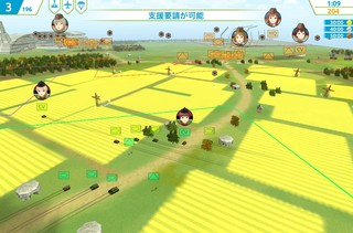 Bwarsのゲーム画面「要塞の攻略戦」