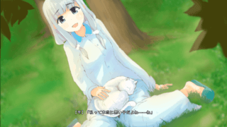 絶望する白銀少女のゲーム画面「スクリーンショット」