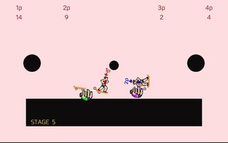 EXAMスケートボードのゲーム画面「踏まれないようにジャンプしよう」