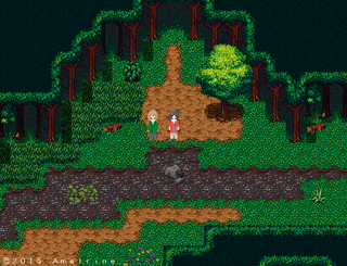 迷宮ノート 白狐山の神隠しのゲーム画面「タイトル画面」