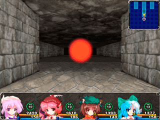 八雲の迷宮のゲーム画面「各階層には強力なボスが立ち塞がる」