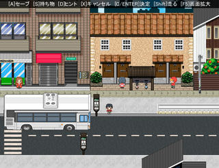 忘却のリリィのゲーム画面「町並み」