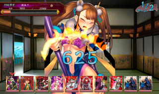 戦国武将姫 MURAMASA 乱のゲーム画面「戦国武将姫 MURAMASA 乱」