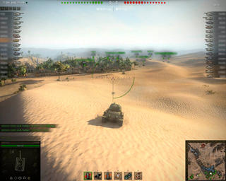 World of Tanksのゲーム画面「」