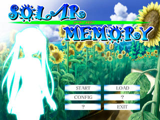SOLAR MEMORYのゲーム画面「タイトル画面」