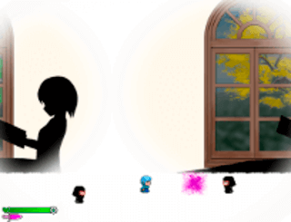 Ziniaのゲーム画面「イベントシーン。彼女は何をしてしまったのか?」