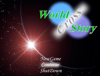 World Cross Story 改のゲーム画面「タイトル画面」