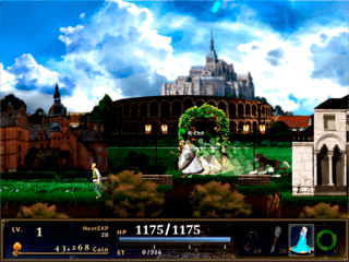 ASTLIBRA ミニ外伝 ～幻霧の洞窟～のゲーム画面「拠点となる城下町」