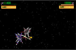 メカバトルのゲーム画面「戦闘画面」