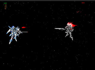 EARTH SAVIOUR 戦士たちへのレクイエムのゲーム画面「戦闘画面」