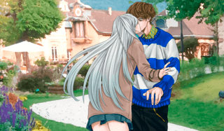 クロノスタシス　プロローグ1　夢子編のゲーム画面「初めての恋。」