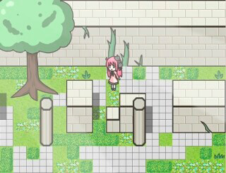 空中神殿の少女のゲーム画面「ダンジョン」