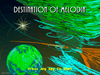 Destination of Melodiaのゲーム画面「タイトル画面」